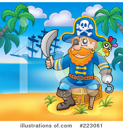 Royalty-Free (RF) Pirates Clipart Illustration by visekart - Stock Sample #223061