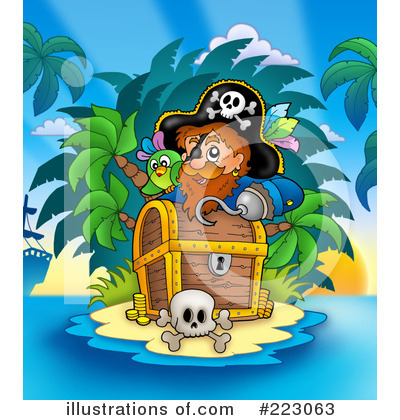 Royalty-Free (RF) Pirates Clipart Illustration by visekart - Stock Sample #223063