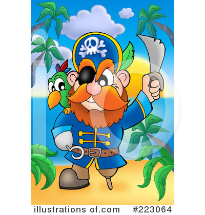 Royalty-Free (RF) Pirates Clipart Illustration by visekart - Stock Sample #223064