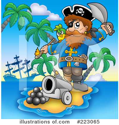 Royalty-Free (RF) Pirates Clipart Illustration by visekart - Stock Sample #223065