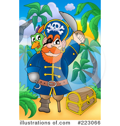 Royalty-Free (RF) Pirates Clipart Illustration by visekart - Stock Sample #223066
