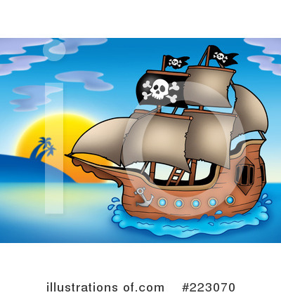 Royalty-Free (RF) Pirates Clipart Illustration by visekart - Stock Sample #223070