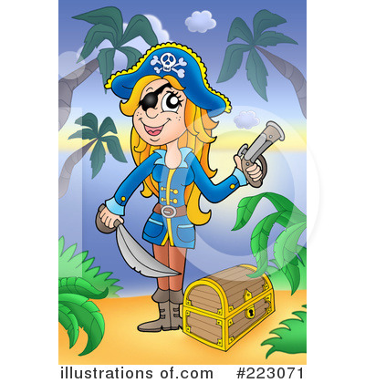Royalty-Free (RF) Pirates Clipart Illustration by visekart - Stock Sample #223071