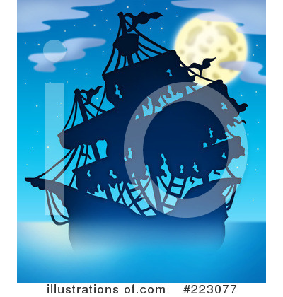 Royalty-Free (RF) Pirates Clipart Illustration by visekart - Stock Sample #223077