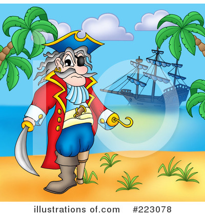Royalty-Free (RF) Pirates Clipart Illustration by visekart - Stock Sample #223078