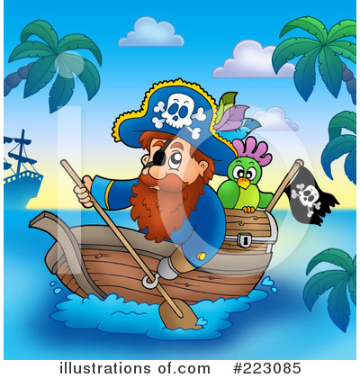Royalty-Free (RF) Pirates Clipart Illustration by visekart - Stock Sample #223085