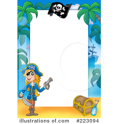 Royalty-Free (RF) Pirates Clipart Illustration by visekart - Stock Sample #223094