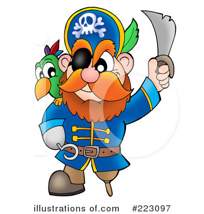 Royalty-Free (RF) Pirates Clipart Illustration by visekart - Stock Sample #223097