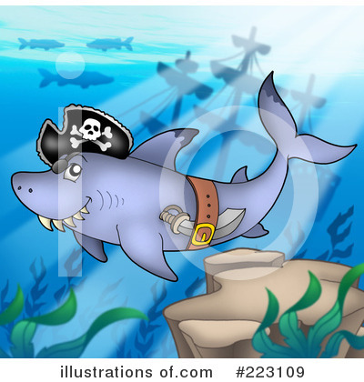 Royalty-Free (RF) Pirates Clipart Illustration by visekart - Stock Sample #223109