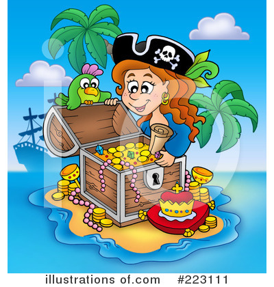 Royalty-Free (RF) Pirates Clipart Illustration by visekart - Stock Sample #223111