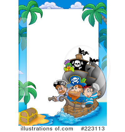 Royalty-Free (RF) Pirates Clipart Illustration by visekart - Stock Sample #223113