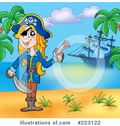 Royalty-Free (RF) Pirates Clipart Illustration by visekart - Stock Sample #223122