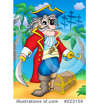 Royalty-Free (RF) Pirates Clipart Illustration by visekart - Stock Sample #223150