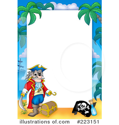 Royalty-Free (RF) Pirates Clipart Illustration by visekart - Stock Sample #223151