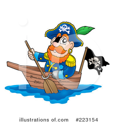 Royalty-Free (RF) Pirates Clipart Illustration by visekart - Stock Sample #223154