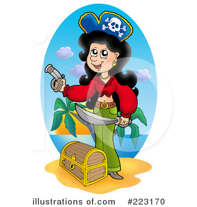 Royalty-Free (RF) Pirates Clipart Illustration by visekart - Stock Sample #223170