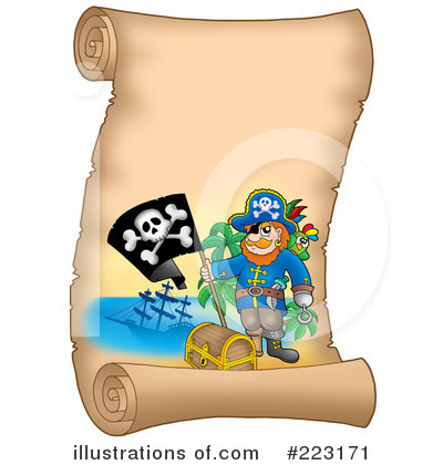 Royalty-Free (RF) Pirates Clipart Illustration by visekart - Stock Sample #223171
