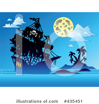 Royalty-Free (RF) Pirates Clipart Illustration by visekart - Stock Sample #435451