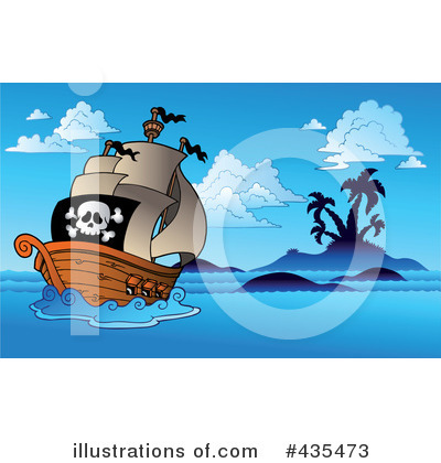 Royalty-Free (RF) Pirates Clipart Illustration by visekart - Stock Sample #435473