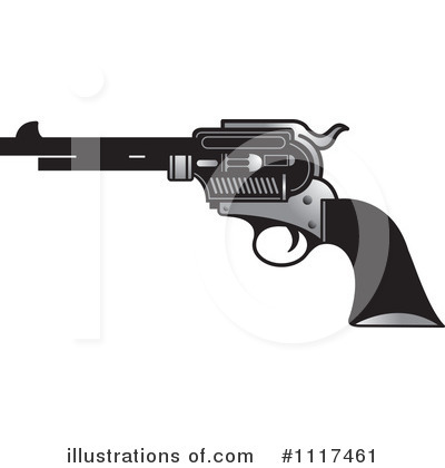 Royalty-Free (RF) Pistol Clipart Illustration by Lal Perera - Stock Sample #1117461