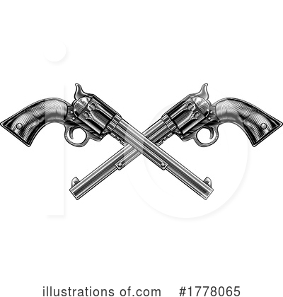 Royalty-Free (RF) Pistol Clipart Illustration by AtStockIllustration - Stock Sample #1778065