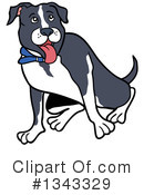 Pitbull Clipart #1343329 by LaffToon