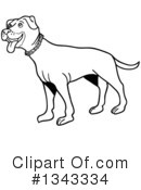 Pitbull Clipart #1343334 by LaffToon