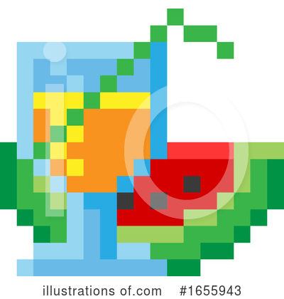 Royalty-Free (RF) Pixel Art Clipart Illustration by AtStockIllustration - Stock Sample #1655943