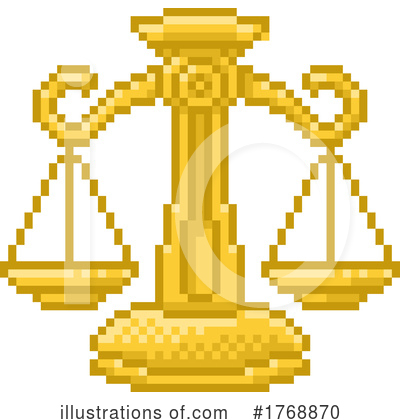 Scales Of Justice Clipart #1768870 by AtStockIllustration