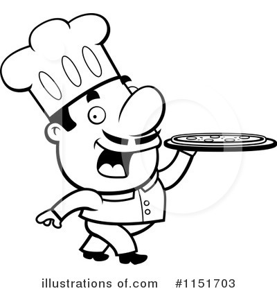 Royalty-Free (RF) Pizza Chef Clipart Illustration by Cory Thoman - Stock Sample #1151703