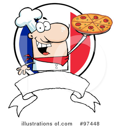 Royalty-Free (RF) Pizza Chef Clipart Illustration by Hit Toon - Stock Sample #97448
