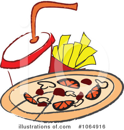 Royalty-Free (RF) Pizza Clipart Illustration by Vector Tradition SM - Stock Sample #1064916