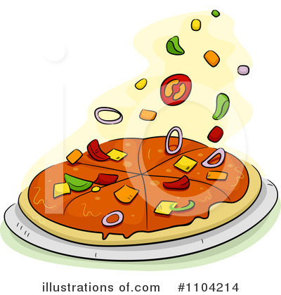 Royalty-Free (RF) Pizza Clipart Illustration by BNP Design Studio - Stock Sample #1104214