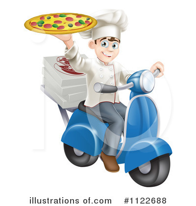 Royalty-Free (RF) Pizza Clipart Illustration by AtStockIllustration - Stock Sample #1122688