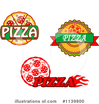 Royalty-Free (RF) Pizza Clipart Illustration by Vector Tradition SM - Stock Sample #1139800