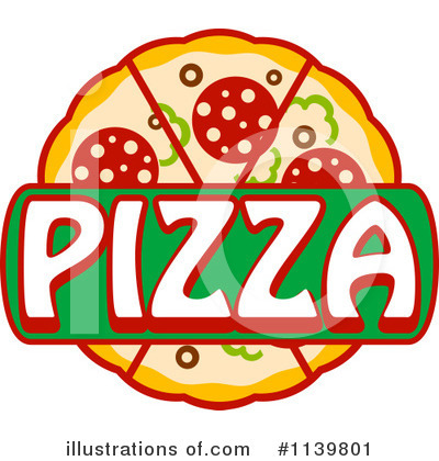 Pizza Clipart #1139801 by Vector Tradition SM