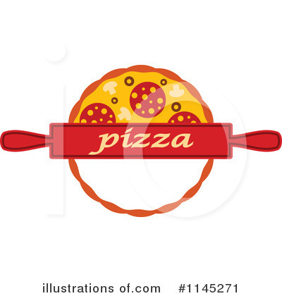 Royalty-Free (RF) Pizza Clipart Illustration by Vector Tradition SM - Stock Sample #1145271