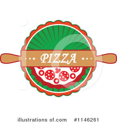 Royalty-Free (RF) Pizza Clipart Illustration by Vector Tradition SM - Stock Sample #1146261