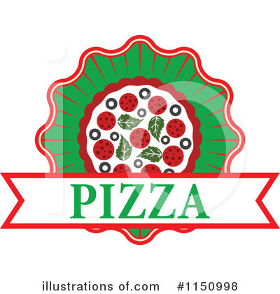 Royalty-Free (RF) Pizza Clipart Illustration by Vector Tradition SM - Stock Sample #1150998