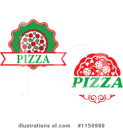 Royalty-Free (RF) Pizza Clipart Illustration by Vector Tradition SM - Stock Sample #1150999