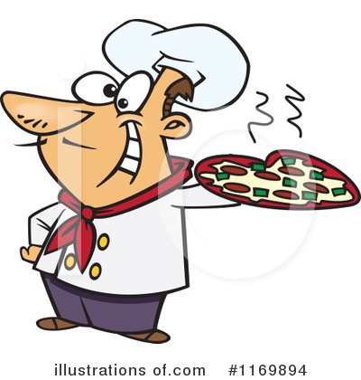 Royalty-Free (RF) Pizza Clipart Illustration by toonaday - Stock Sample #1169894