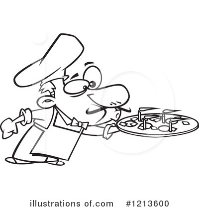 Royalty-Free (RF) Pizza Clipart Illustration by toonaday - Stock Sample #1213600