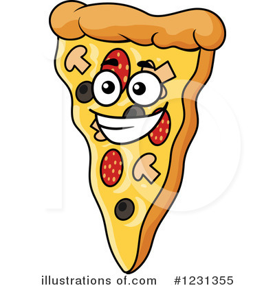 Royalty-Free (RF) Pizza Clipart Illustration by Vector Tradition SM - Stock Sample #1231355
