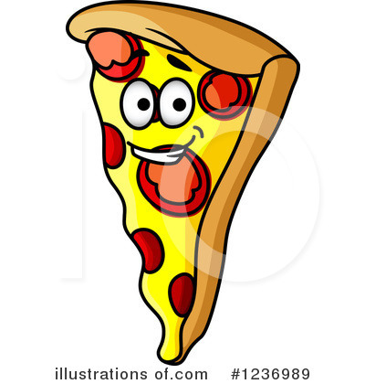 Royalty-Free (RF) Pizza Clipart Illustration by Vector Tradition SM - Stock Sample #1236989