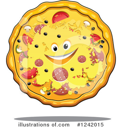 Royalty-Free (RF) Pizza Clipart Illustration by Vector Tradition SM - Stock Sample #1242015