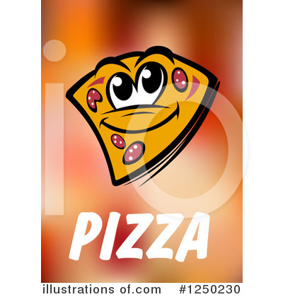 Royalty-Free (RF) Pizza Clipart Illustration by Vector Tradition SM - Stock Sample #1250230