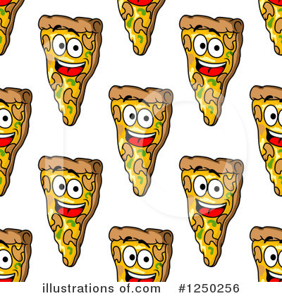 Royalty-Free (RF) Pizza Clipart Illustration by Vector Tradition SM - Stock Sample #1250256