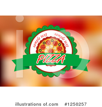 Royalty-Free (RF) Pizza Clipart Illustration by Vector Tradition SM - Stock Sample #1250257