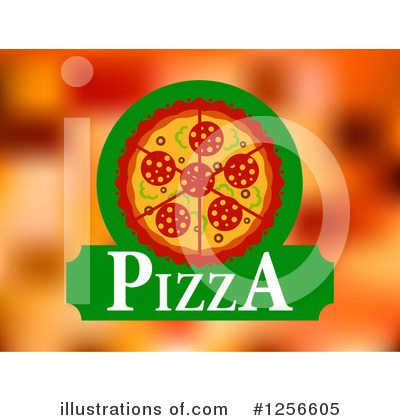Royalty-Free (RF) Pizza Clipart Illustration by Vector Tradition SM - Stock Sample #1256605
