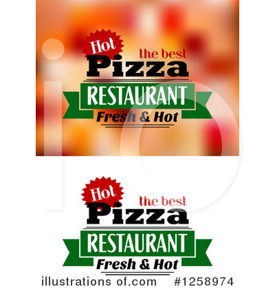 Royalty-Free (RF) Pizza Clipart Illustration by Vector Tradition SM - Stock Sample #1258974
